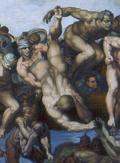 Michelangelo: „Das Jüngste Gericht“ (Detail)