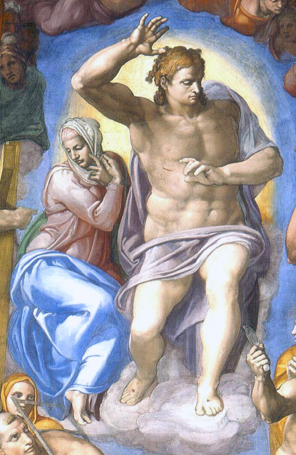 Michelangelo: „Das Jüngste Gericht“ (Detail)