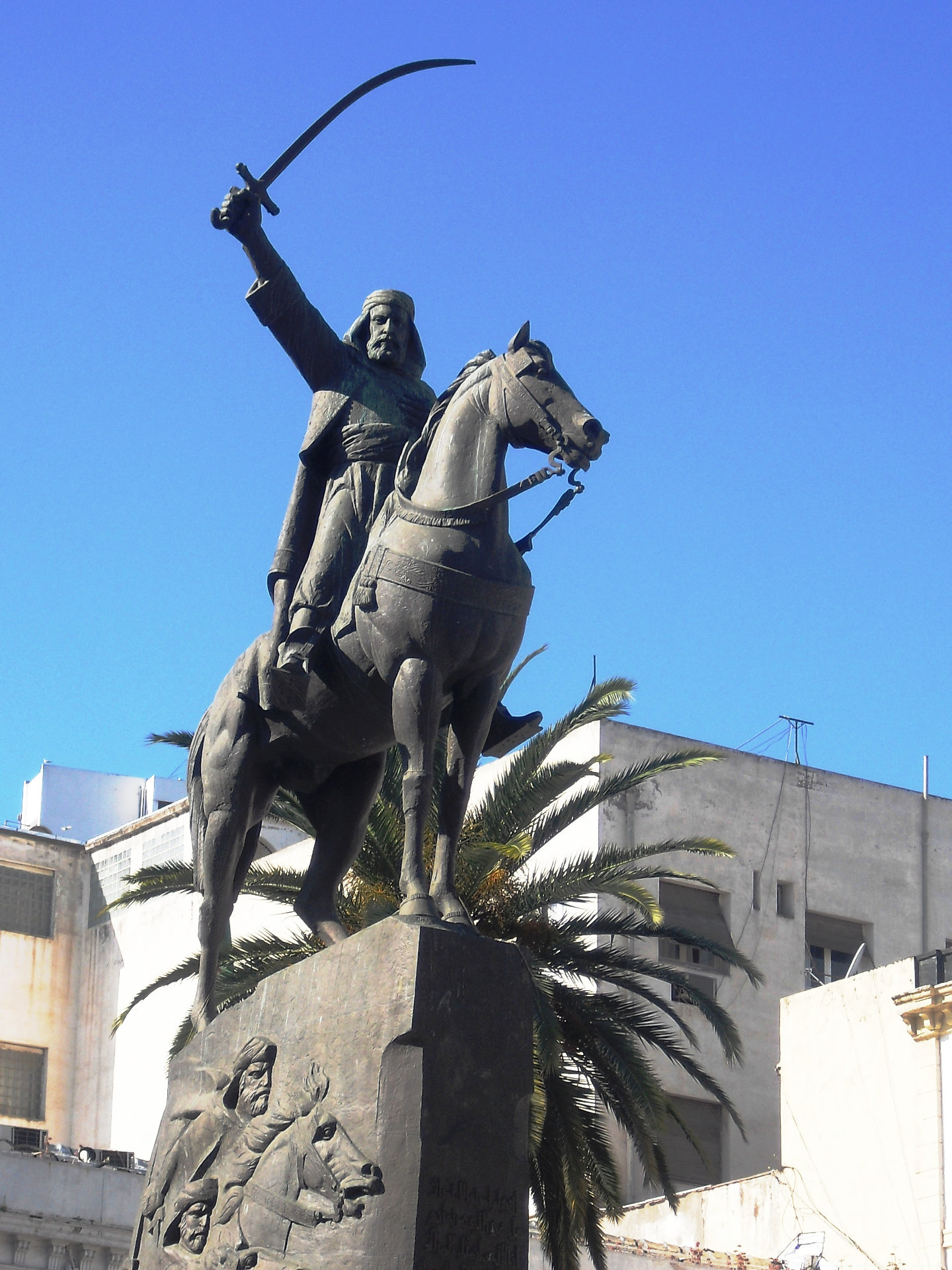 Reiterstandbild Abd al-Qadirs, Algier, Algerien.