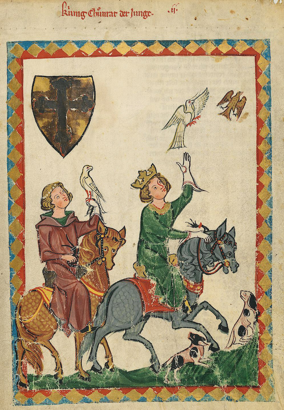 Darstellung von Reitern im Codex Manesse