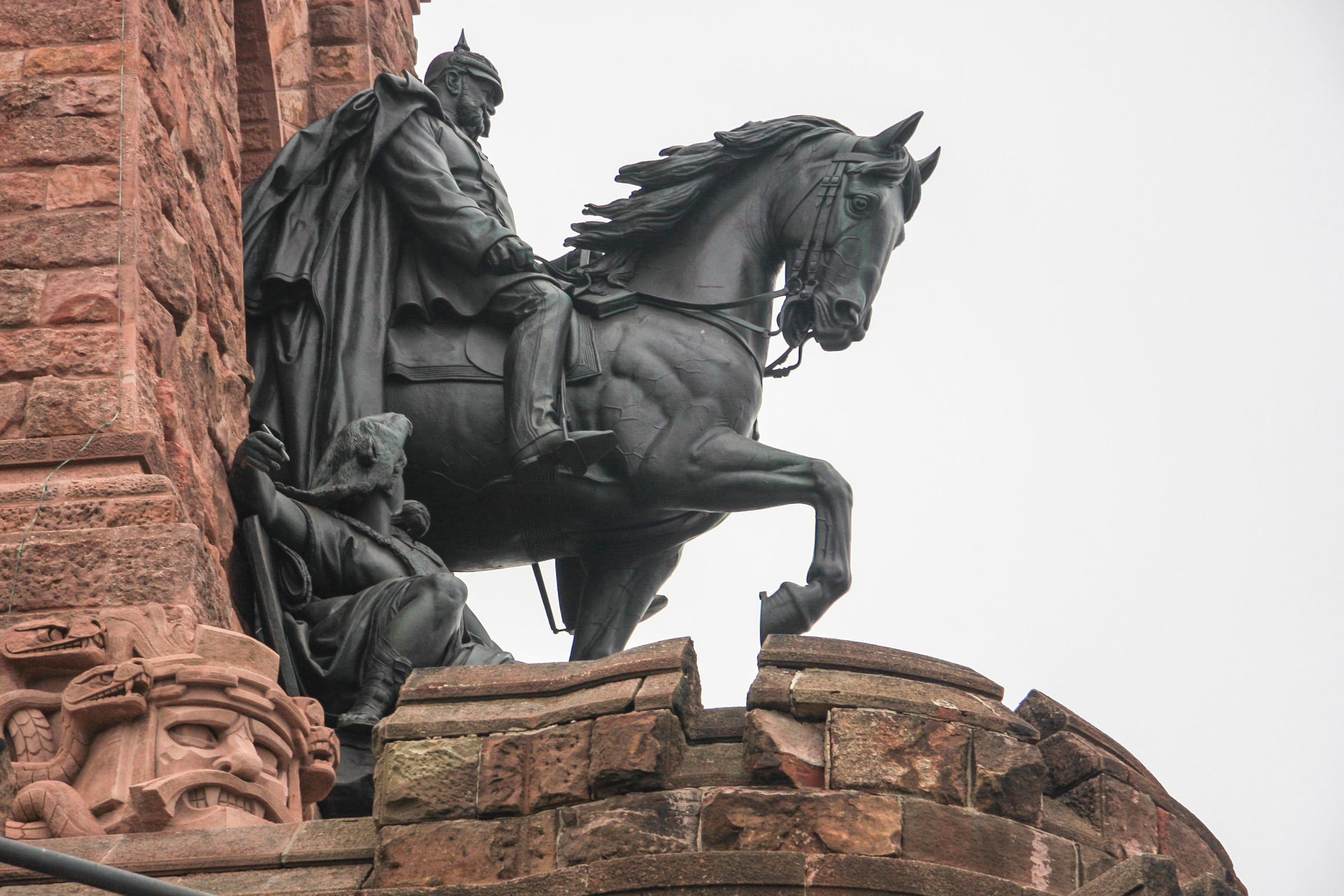 Kyffhäuserdenkmal (Detail): Wilhelm I. zu Pferd