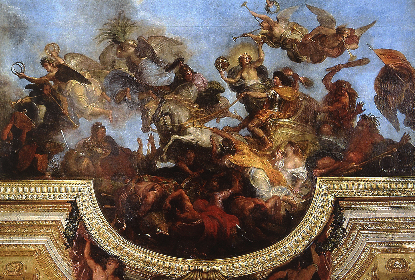 Charles Le Brun: Passage du Rhin en présence des ennemis (Detail)