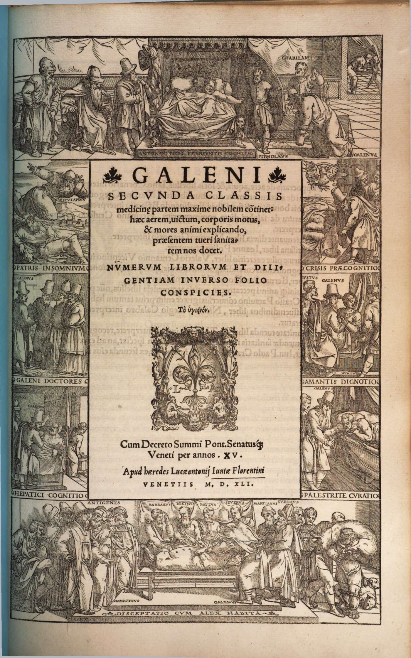 Titelblatt zu Galen: Opera omnia